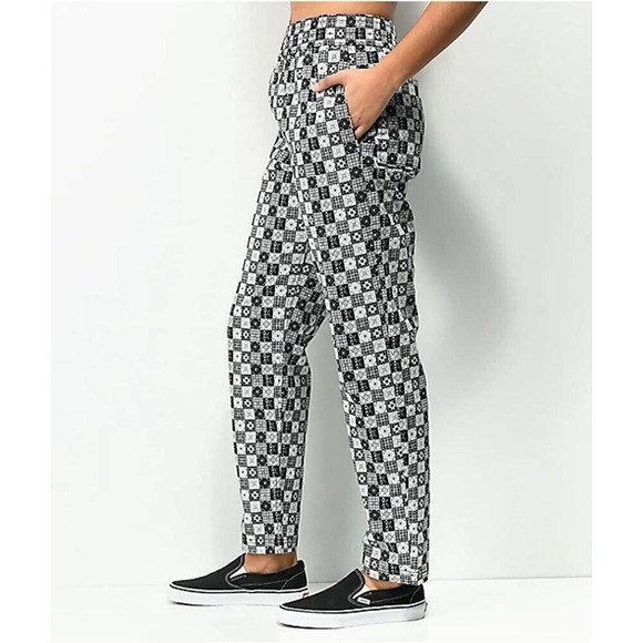 Vans | Skateistan Women's Straight Leg Elastic Waist Print Pants Size M Medium - Picture 3 of 16